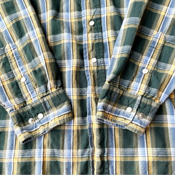Panhandle Slim Plaid Cotton Western Button Down  Shirt - Picture 10 of 13